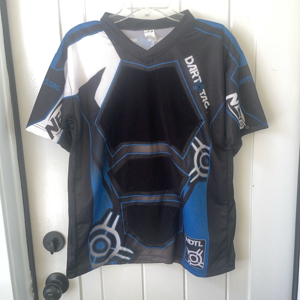 Nerf Dart Tag T-Shirt Official Competition Jersey Size Large 32001 Hasbro Blue